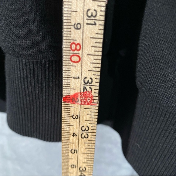 Puma Hooded Hoodie Dress Long Sleeve Black Sweater Size L Pullover Cozycore - Picture 7 of 9